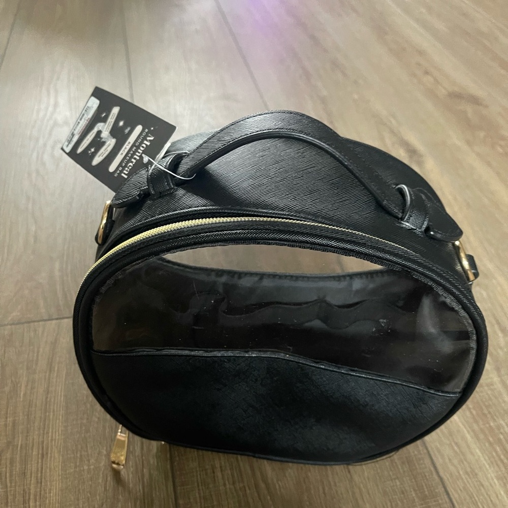 Black Transparent Women's Bag. Makeup bag or stadium bag by Montreal